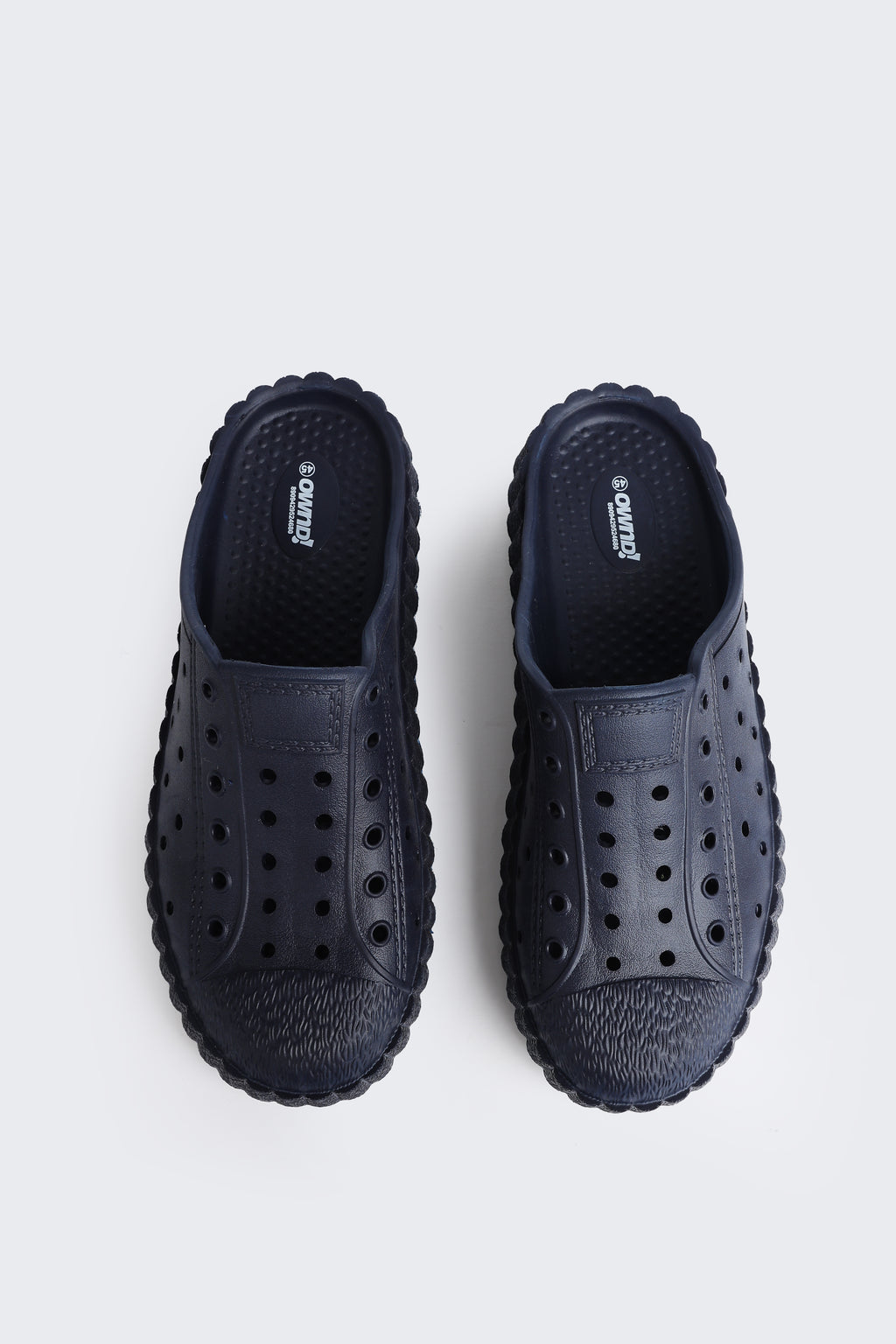 Navy Solid Pool Slides for Men - Image 3