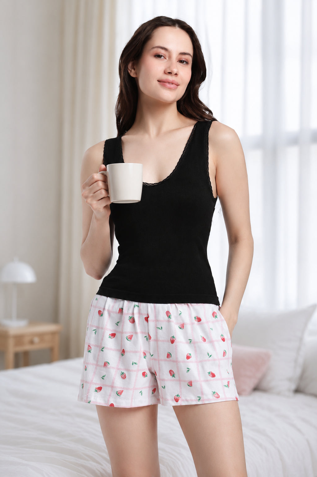 Black Regular Fit Camisole for Women - Image 1