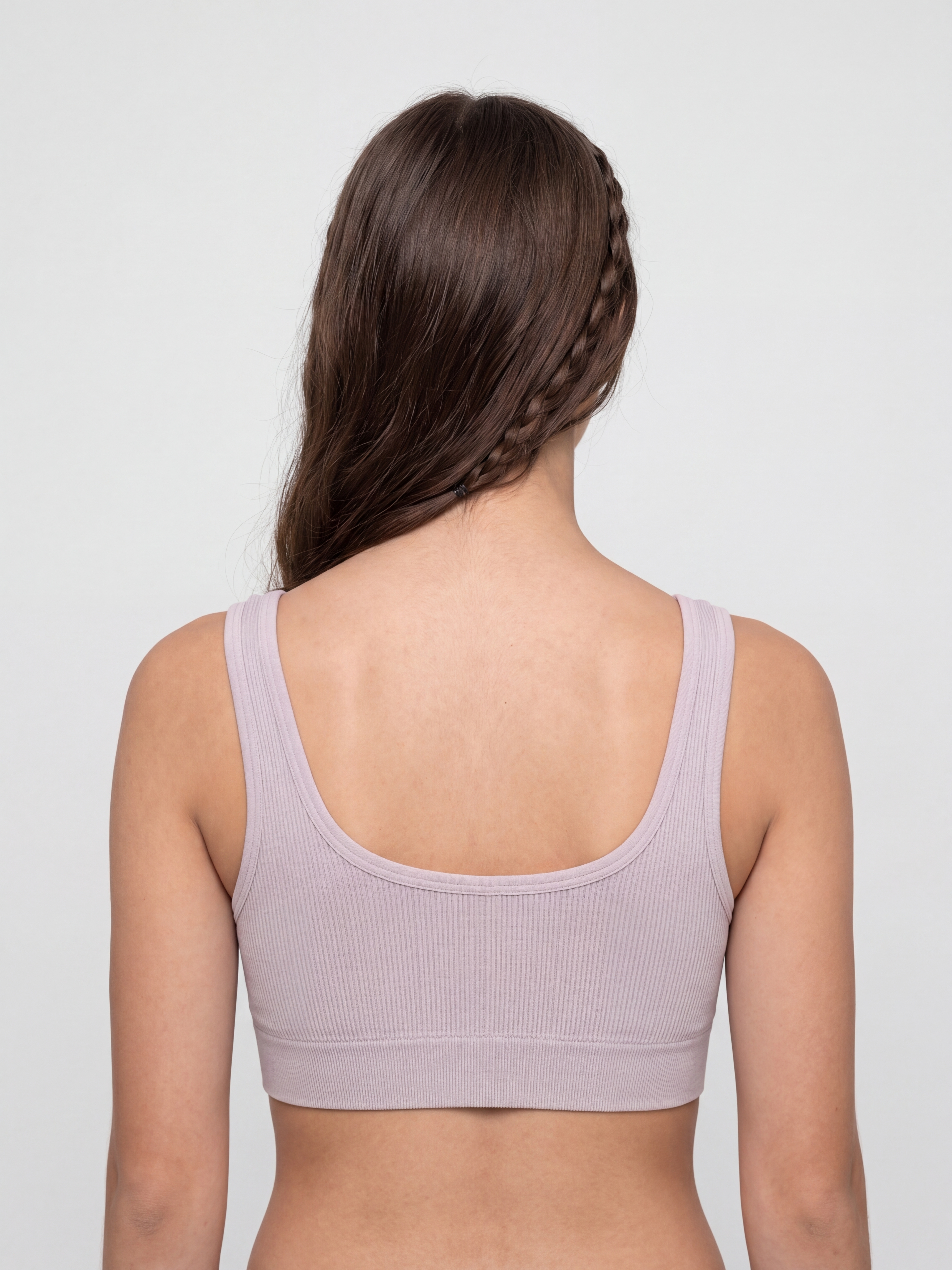 Lilac Textured Regular Fit Bra for Women - Image 5