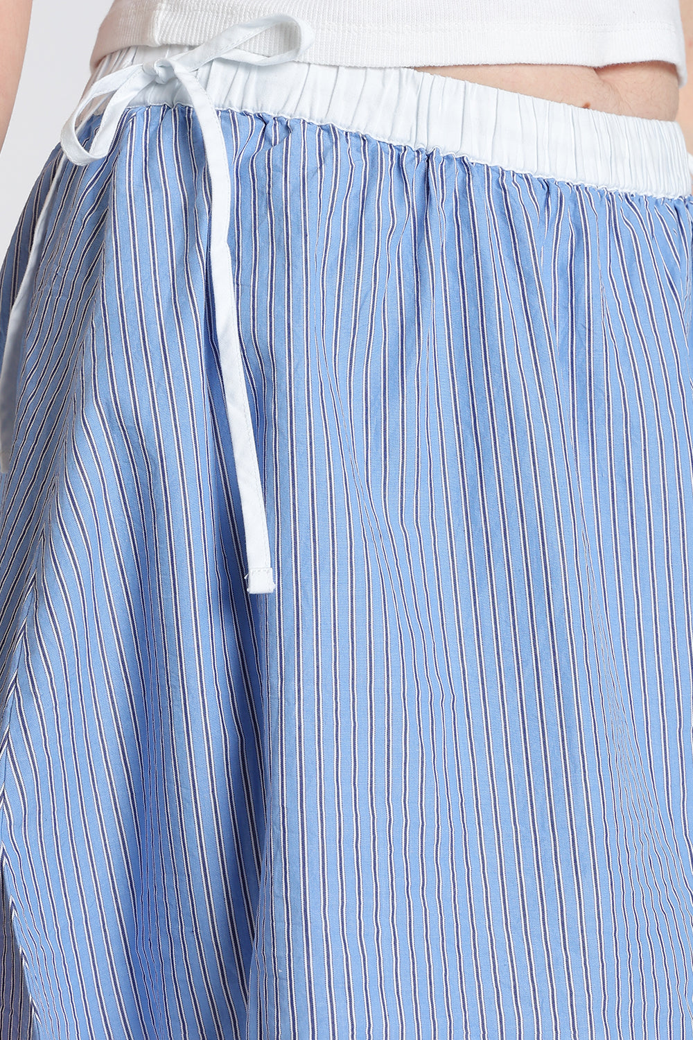 Blue Mid Rise Regular Fit Skirt for Women - Image 3