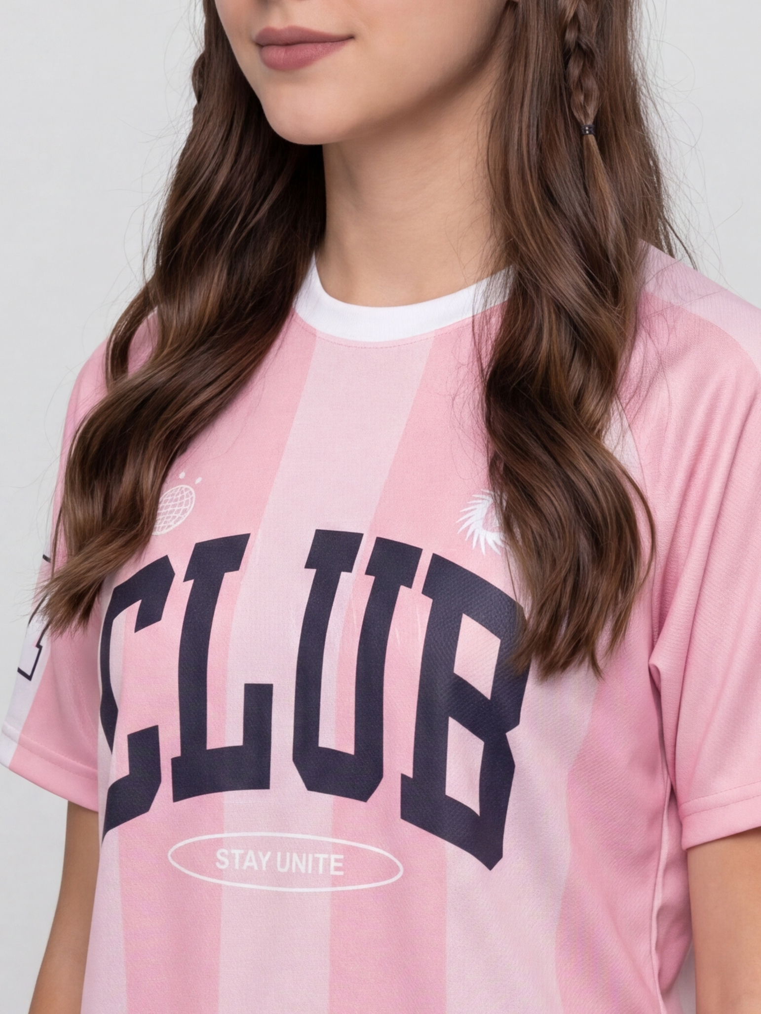 Pink Typographic Regular Fit T-Shirt for Women - Image 3