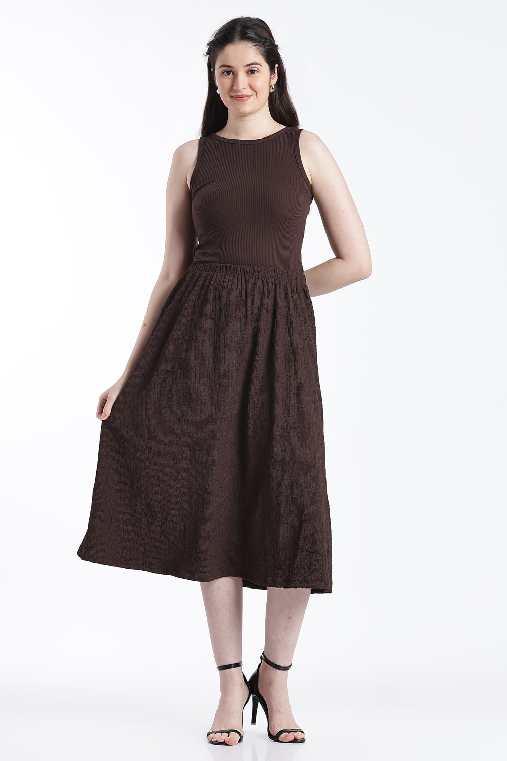 Chocolate Wear Regular Fit Dress for Women - Image 2