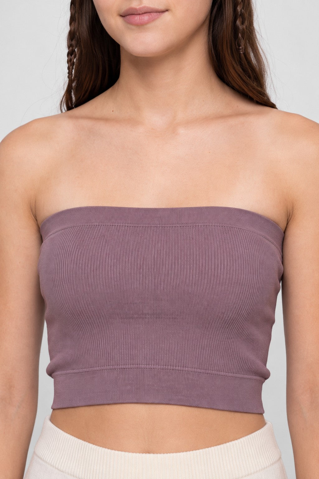 Dark Purple Nylon Elastane Essential Wear Regular Fit Bra For Women - Image 7