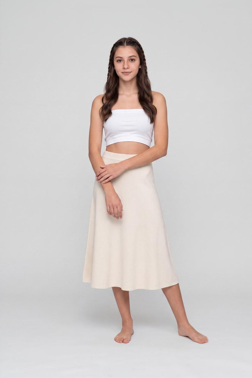 White Solid Tube Bra for Women - Image 6