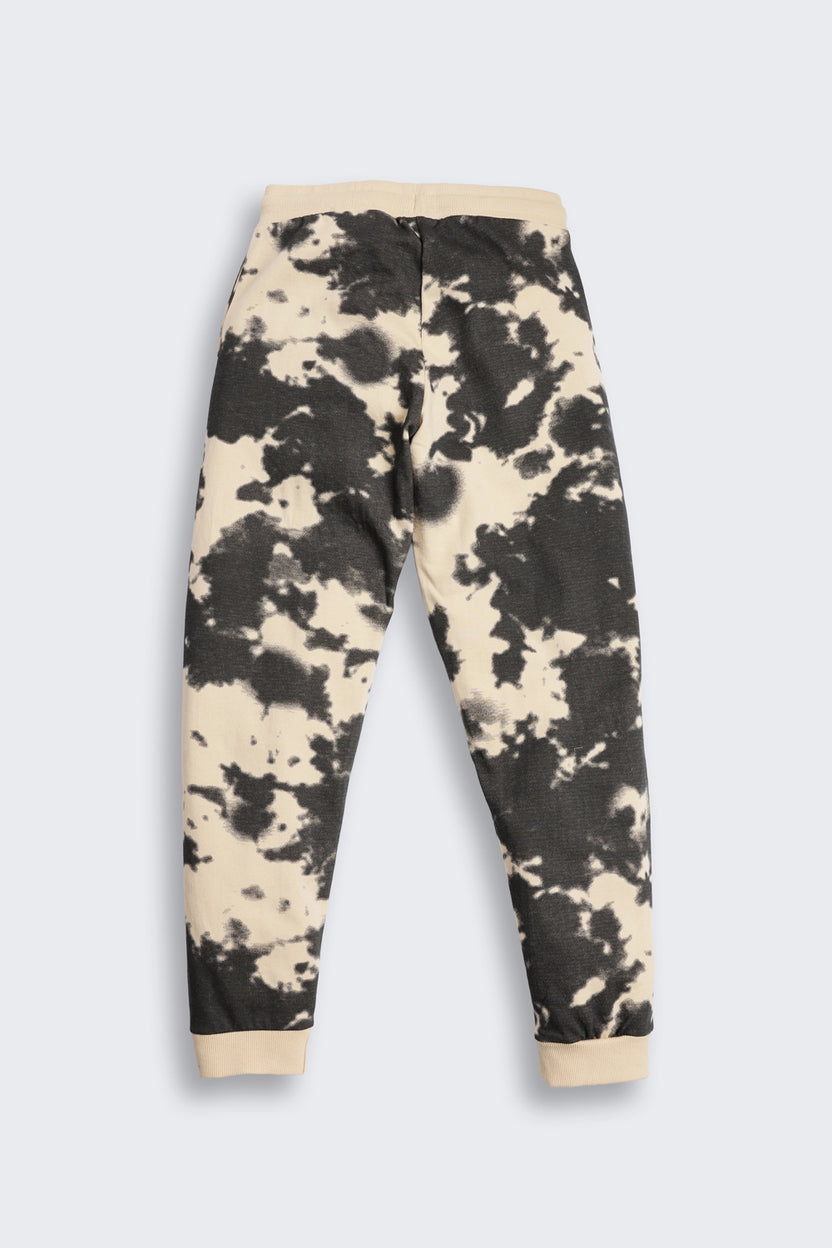 Tie-Dye Regular Fit Joggers For Tweens Boys - Image 3