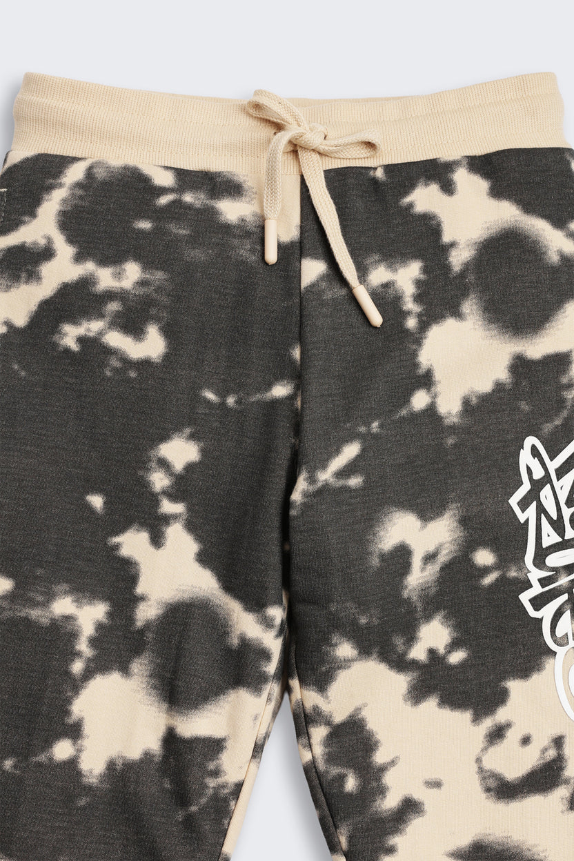 Tie-Dye Regular Fit Joggers For Tweens Boys - Image 4