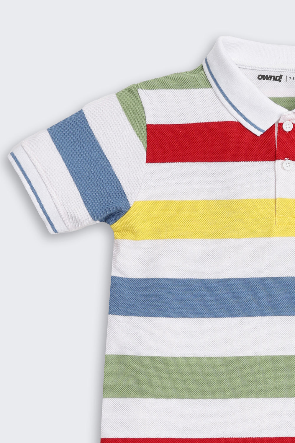 Multi-coloured Striped Regular Fit T-Shirt for Boys - Image 4