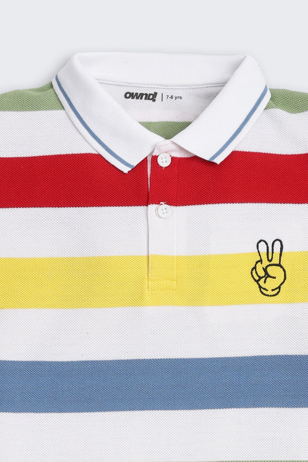 Multi-coloured Striped Regular Fit T-Shirt for Boys - Image 6