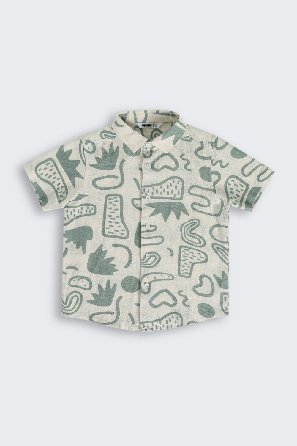 Green Cotton Regular Fit Co-ord Set for Boys - Image 4