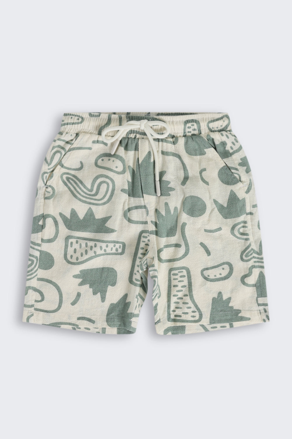 Green Cotton Regular Fit Co-ord Set for Boys - Image 5