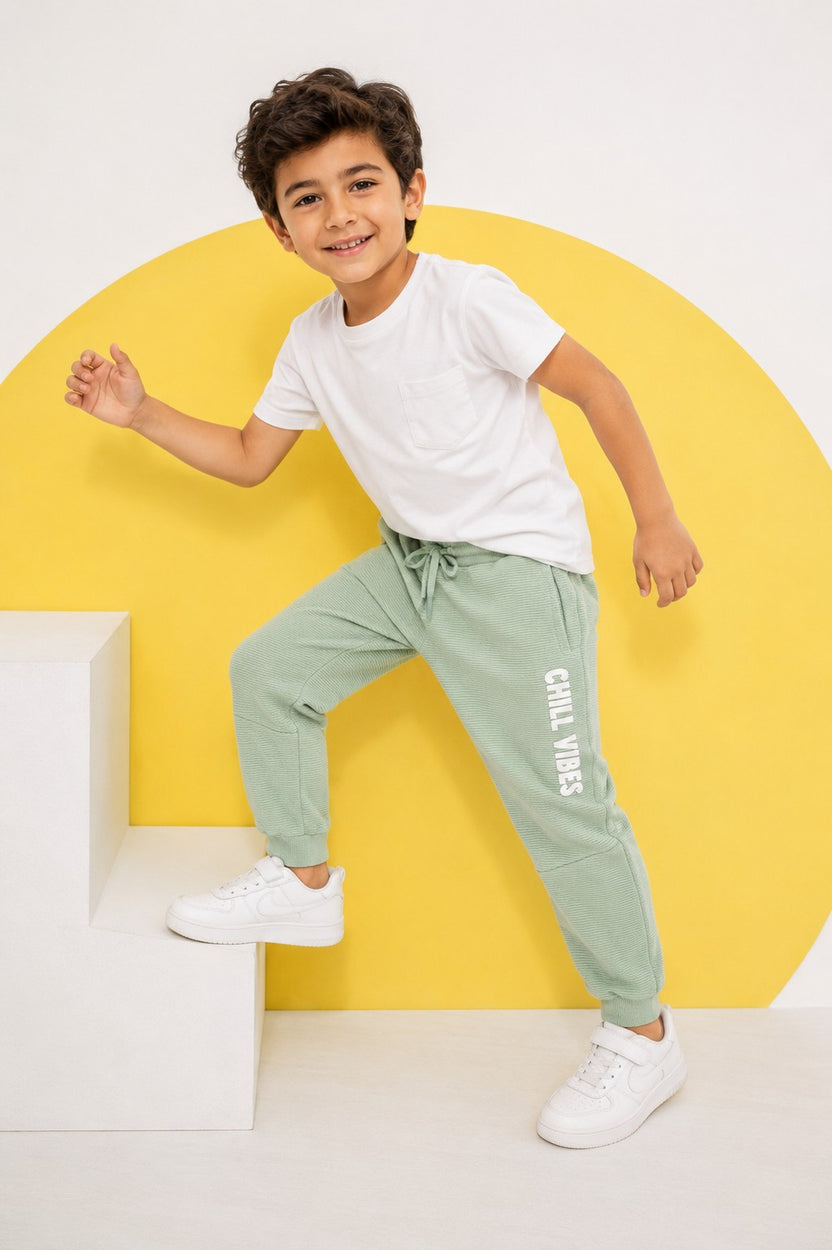 Olive Regular Fit Jogger With 2 Pocket for Boys - Image 1