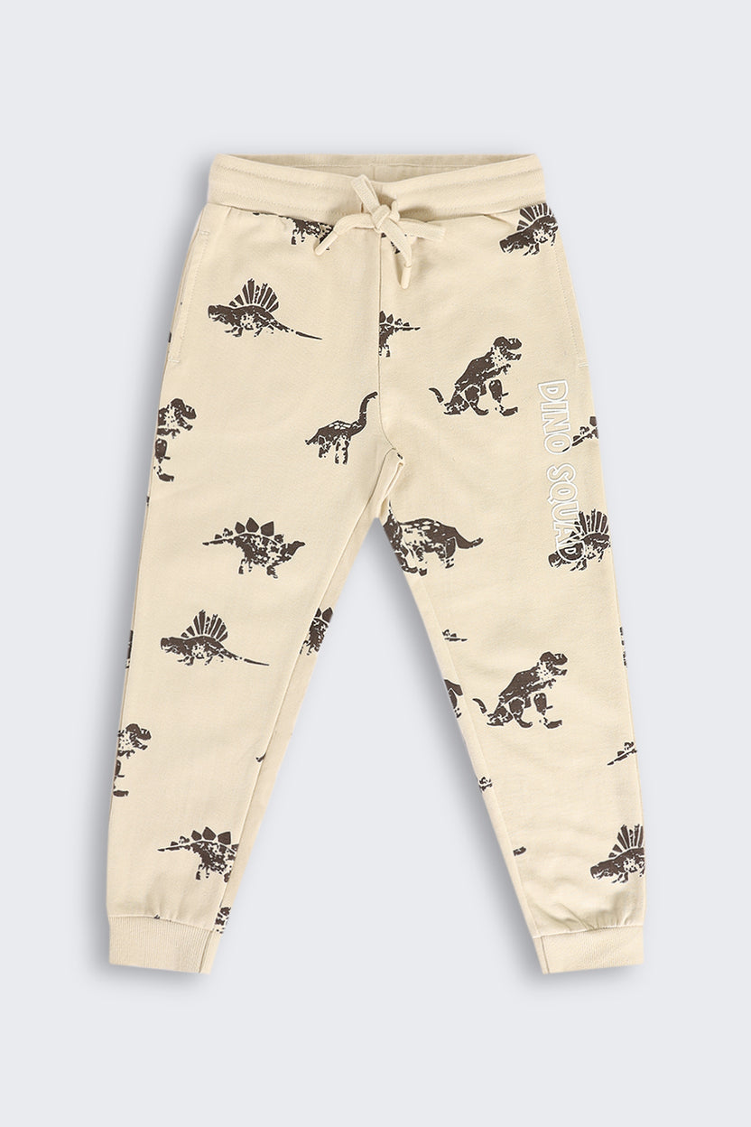Beige Regular Fit Jogger With 2 Pocket for Boys - Image 2