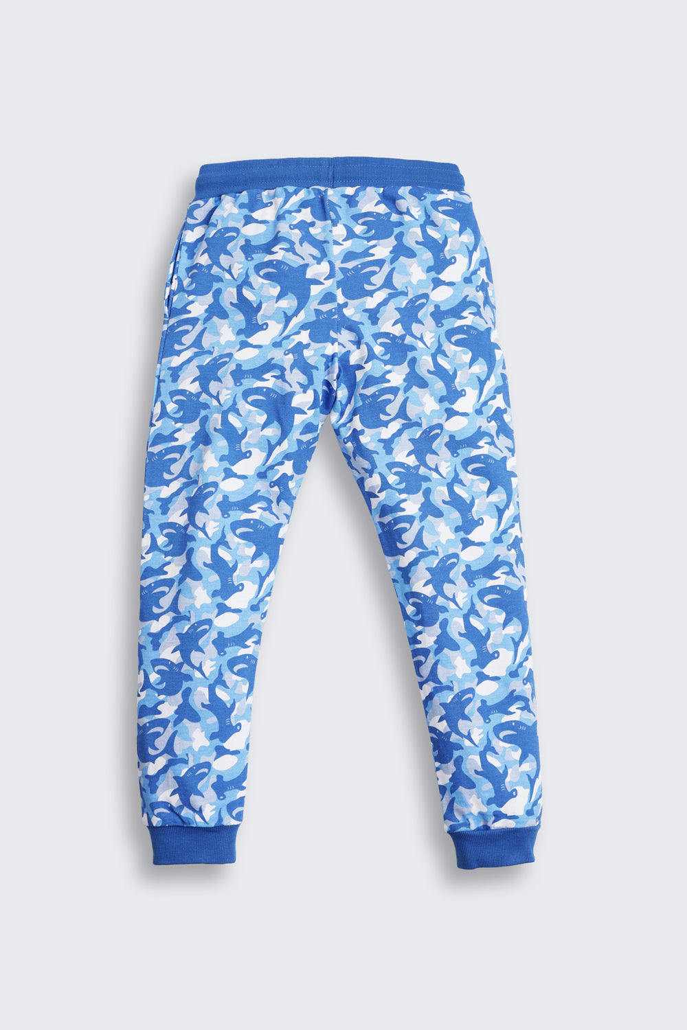 Blue Shark all over Printed Regular Fit Jogger for Boys - Image 3