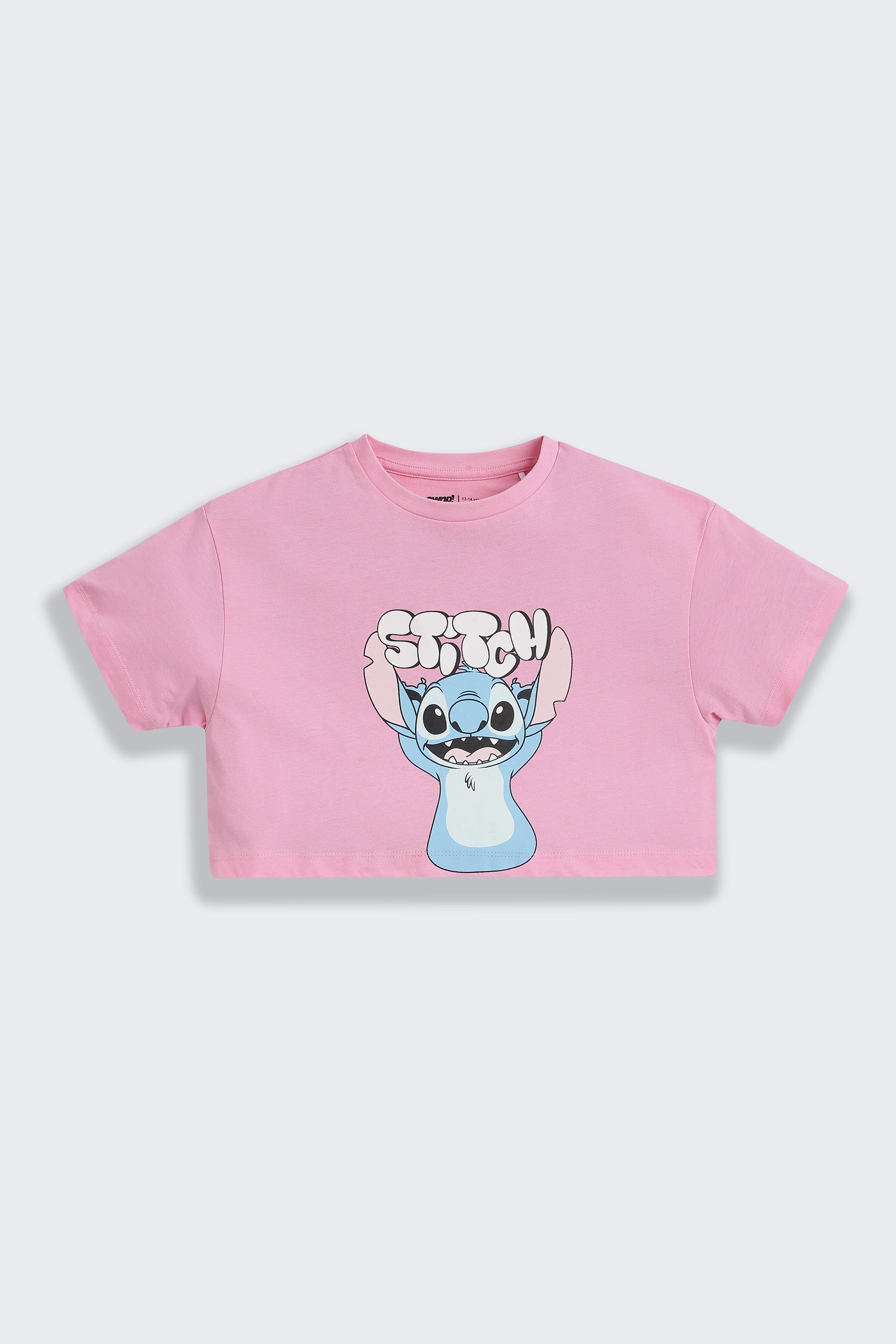 Pink Graphic Printed Regular Fit Co-ord Set for Tweens Girls - Image 3