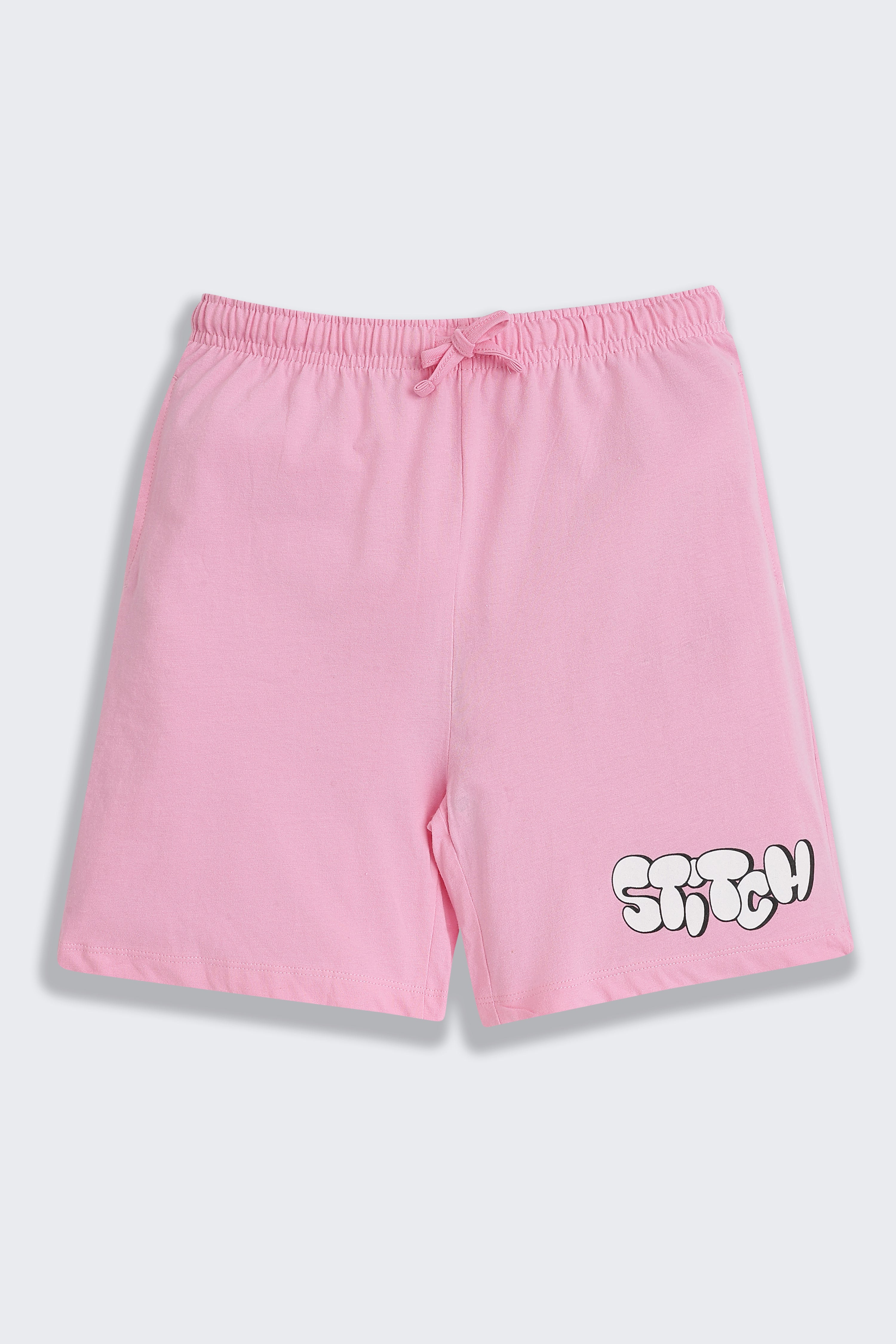 Pink Graphic Printed Regular Fit Co-ord Set for Tweens Girls - Image 5