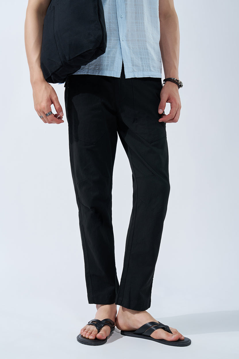 Black Drawstring Pant for Men - Image 1