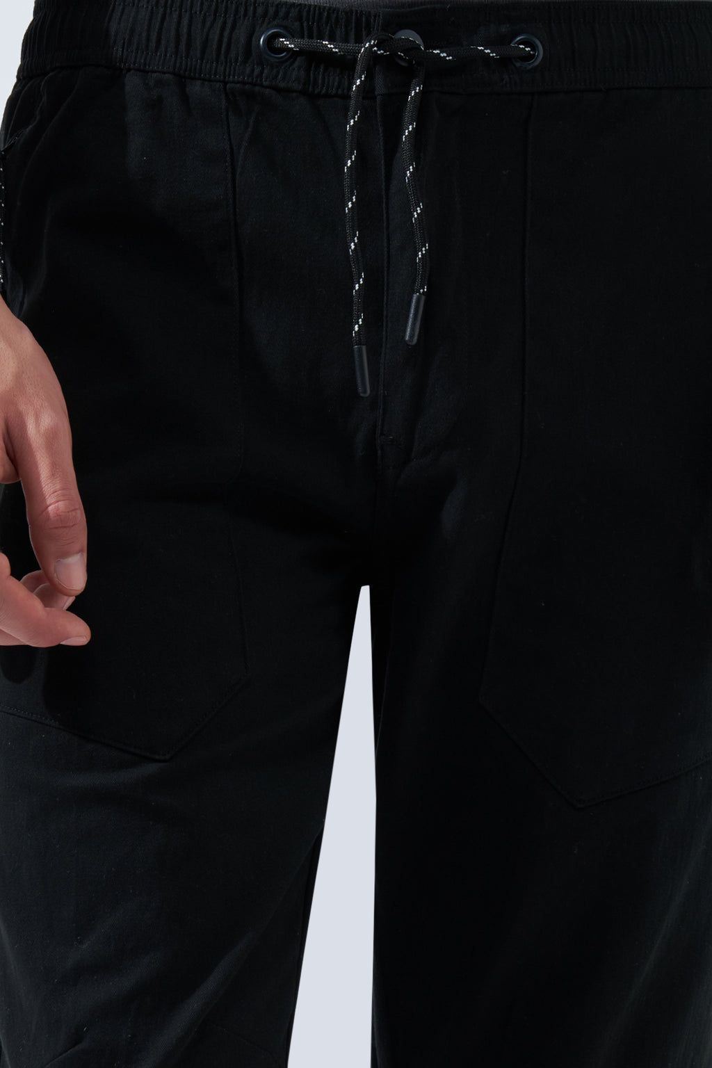 Black Drawstring Pant for Men - Image 7