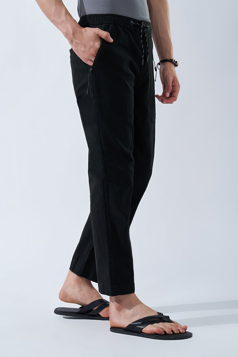 Black Drawstring Pant for Men - Image 4