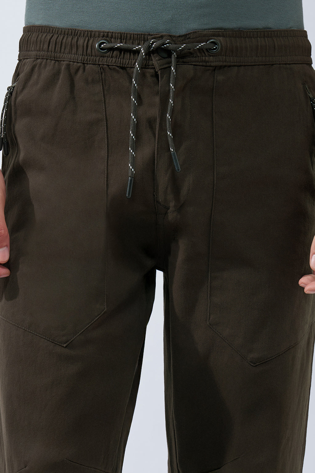 Brown Relaxed Fit Trouser for Men - Image 3