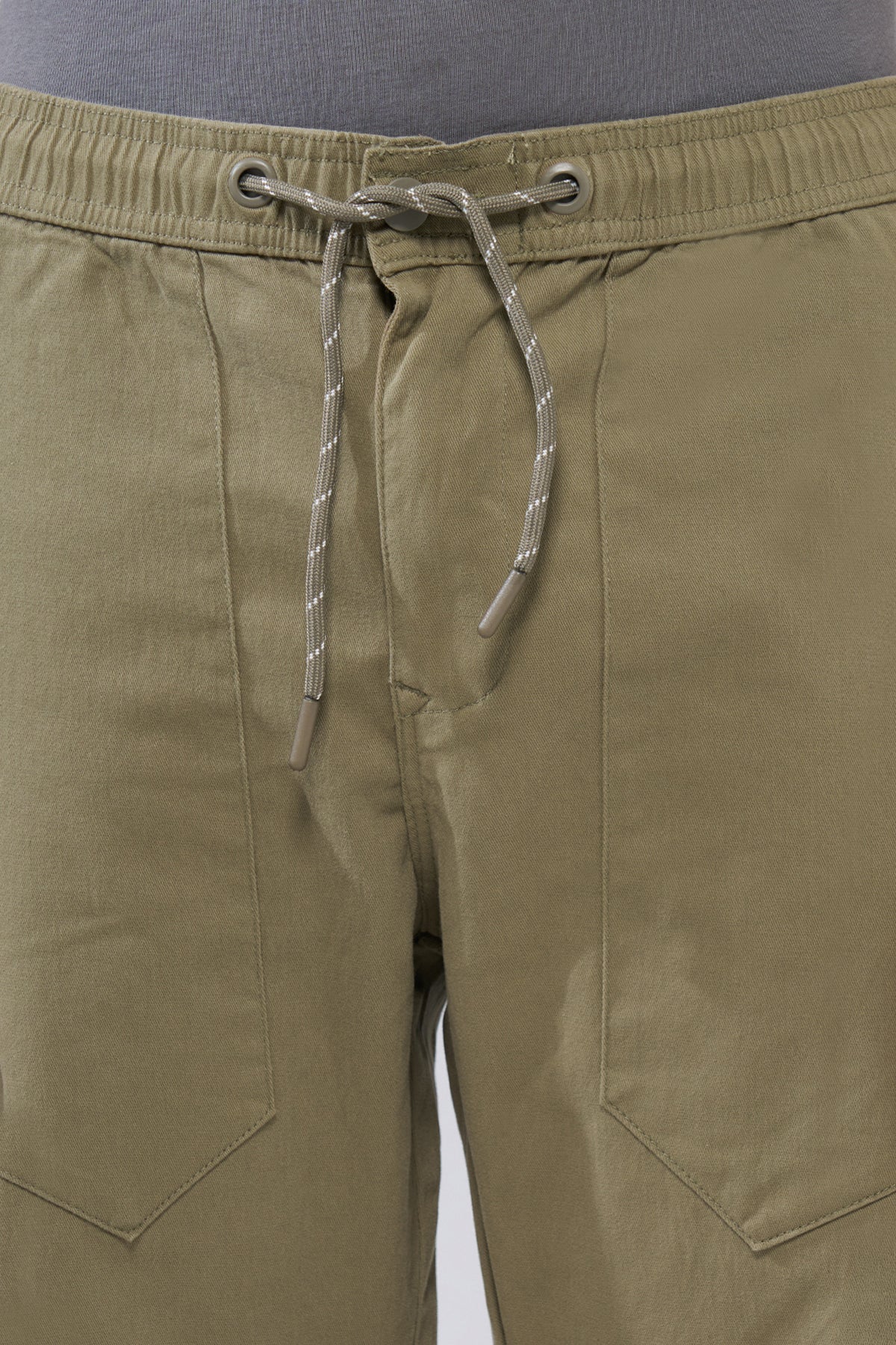Olive Solid Regular Fit Trouser for Men - Image 3