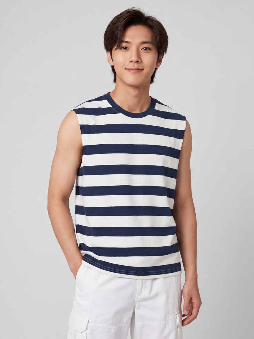 Blue Regular Fit T-Shirt for Men - Image 2