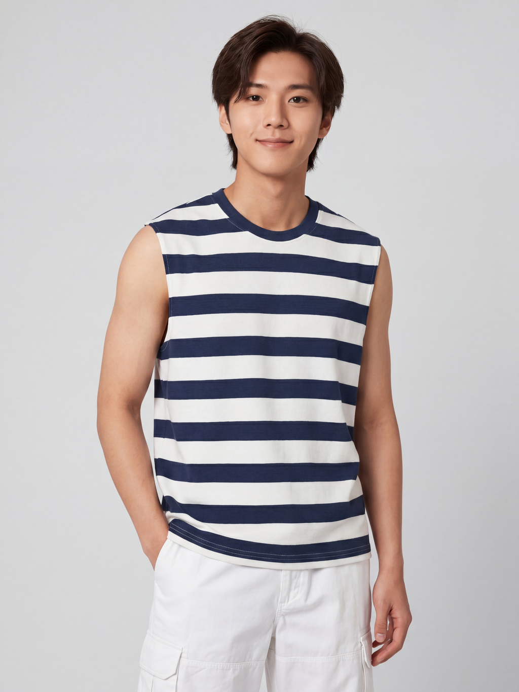 Blue Regular Fit T-Shirt for Men - Image 2
