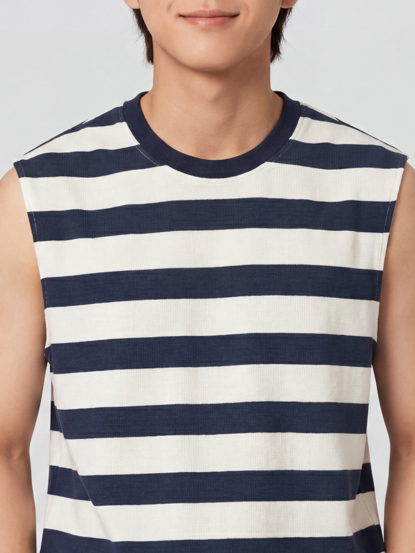 Blue Regular Fit T-Shirt For Men - Image 3
