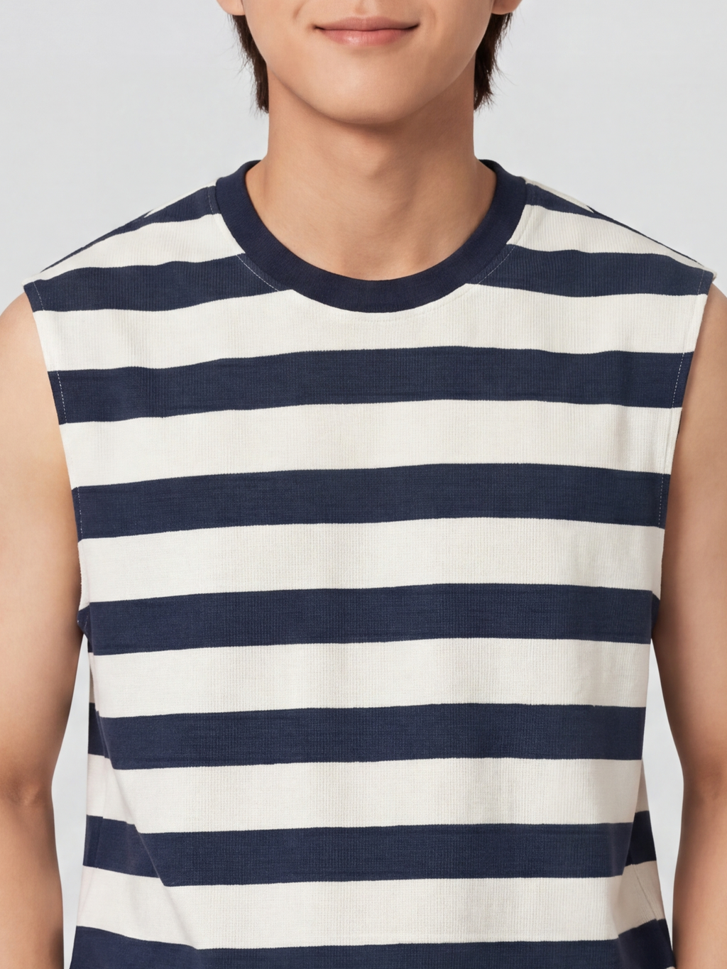 Blue Regular Fit T-Shirt for Men - Image 3