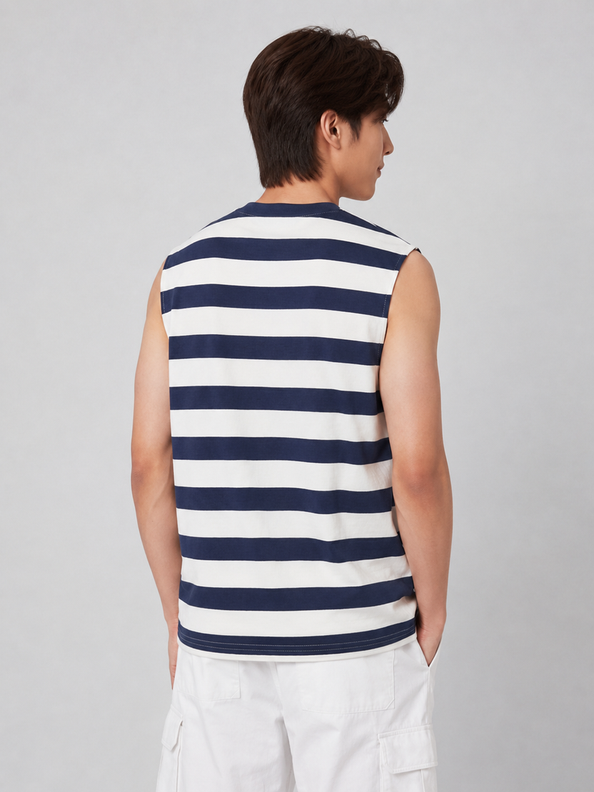 Blue Regular Fit T-Shirt For Men - Image 5