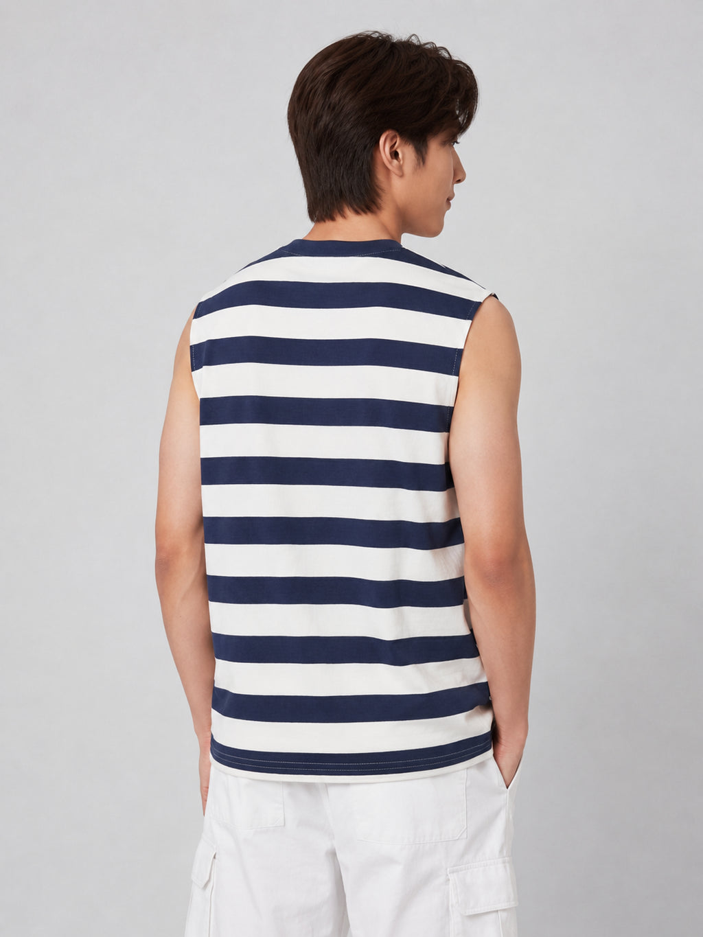 Blue Regular Fit T-Shirt for Men - Image 5