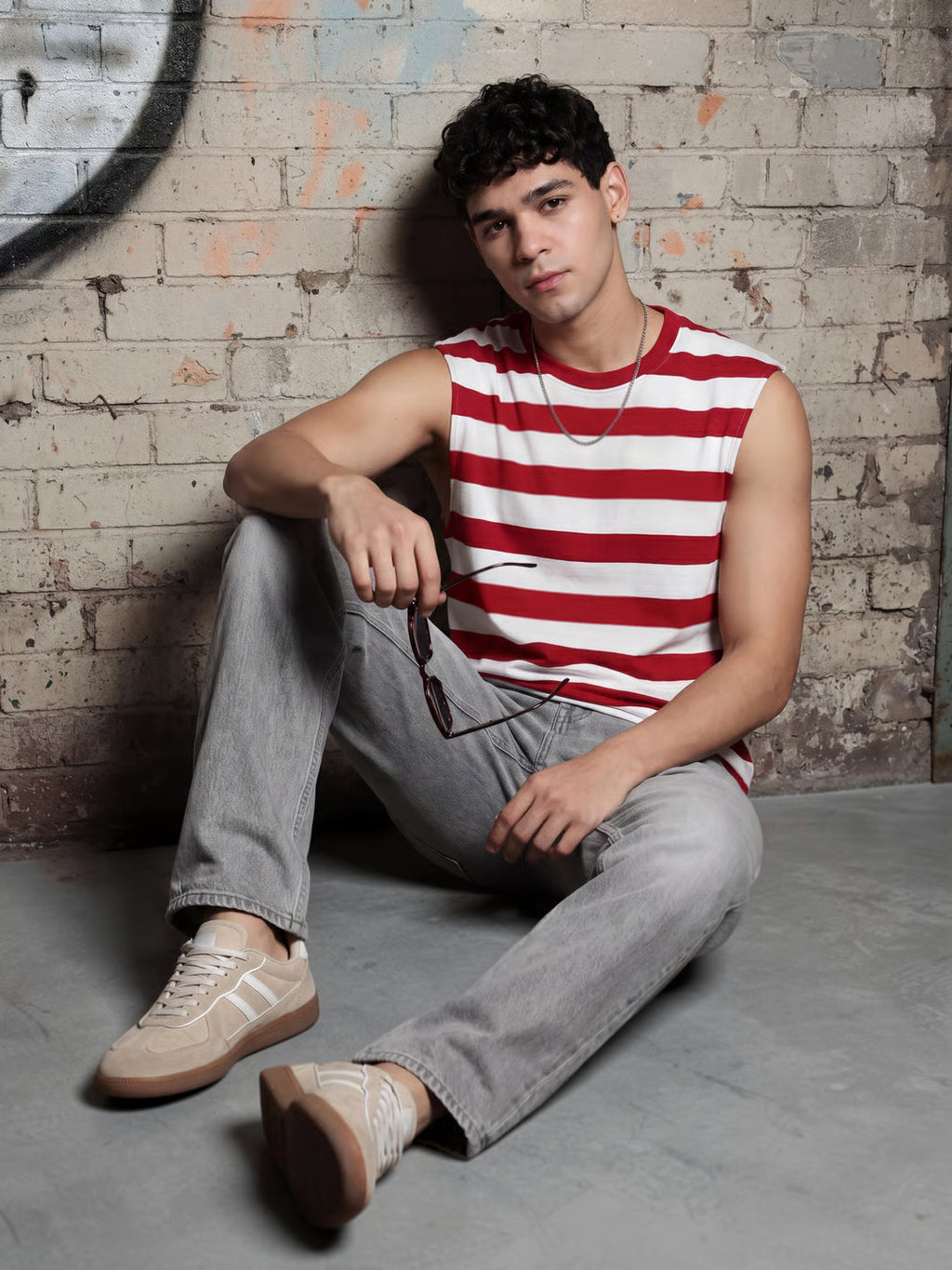 Red Regular Fit T-Shirt for Men - Image 1