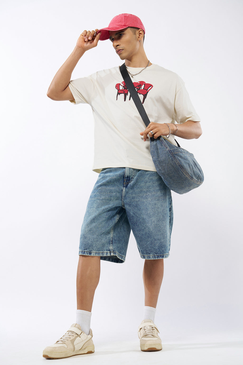 Blue Solid Regular Fit Shorts for Men - Image 6