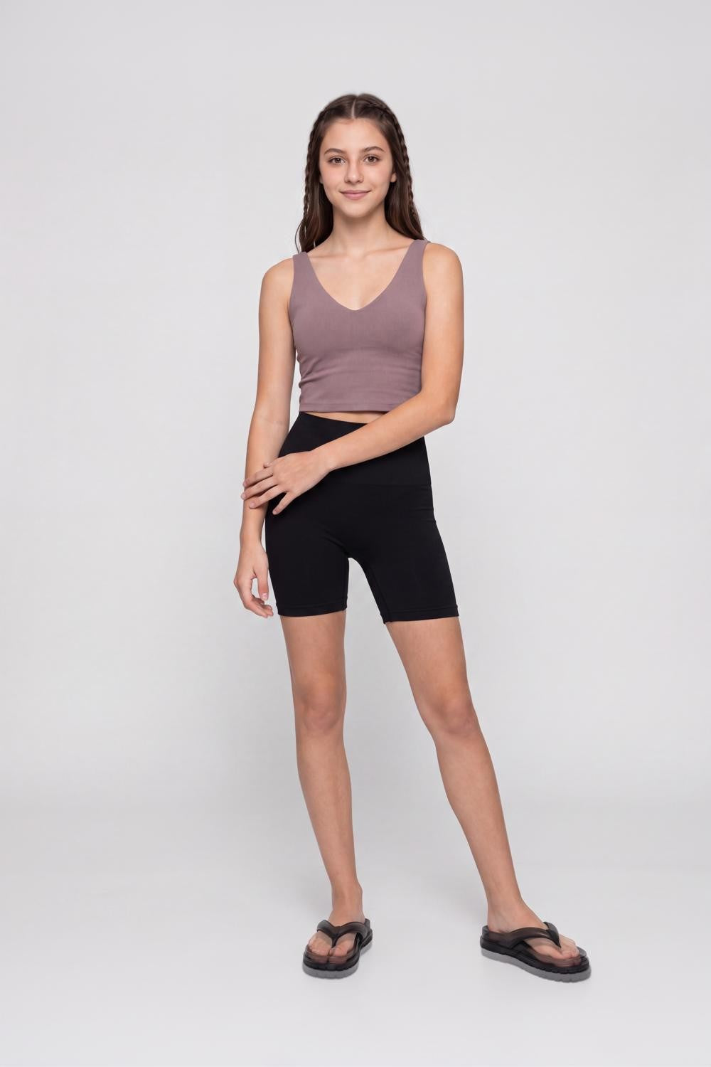 Black High Rise Skinny Fit Shapewear for Women - Image 6