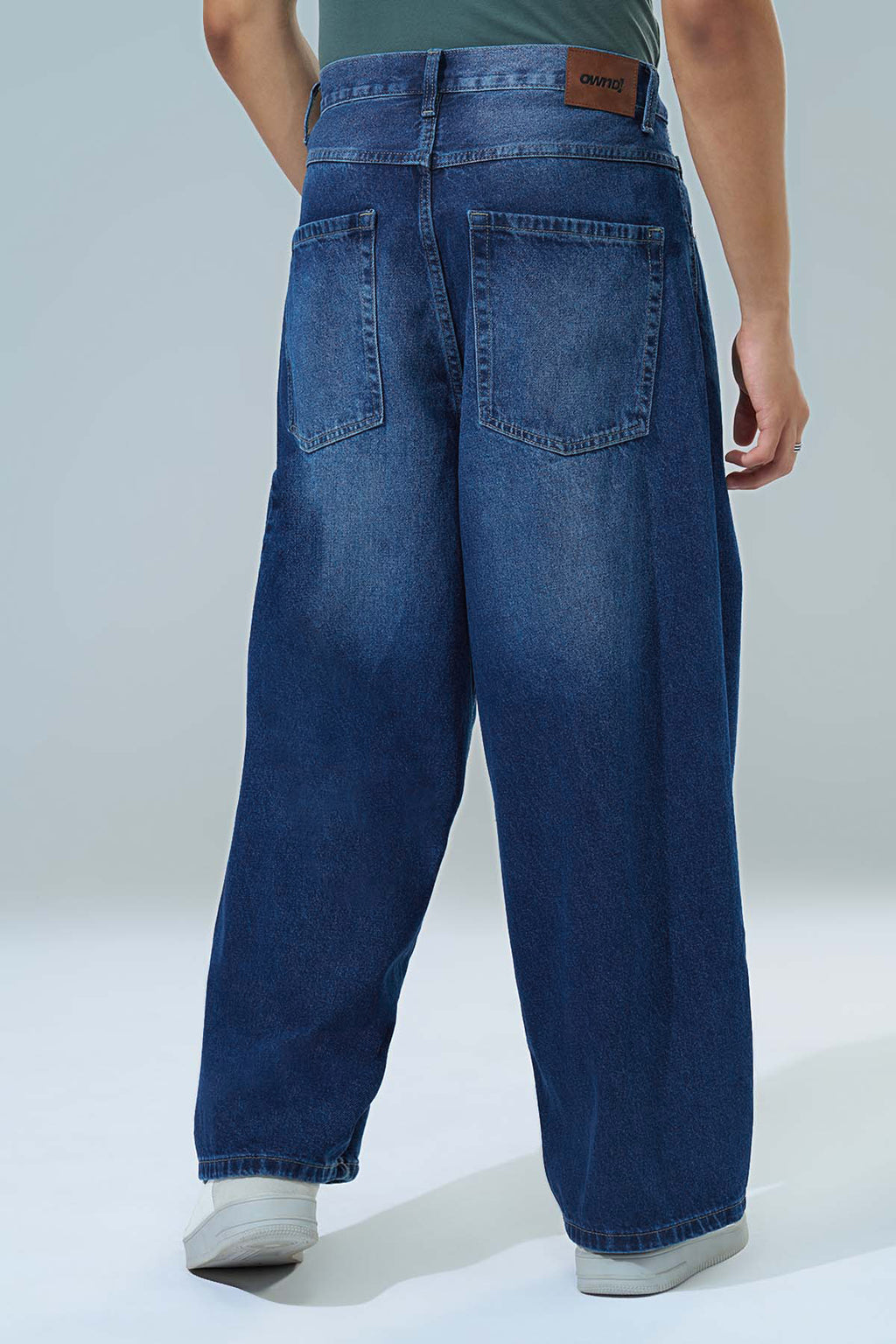 Navy Baggy Fit Jeans for Men - Image 5