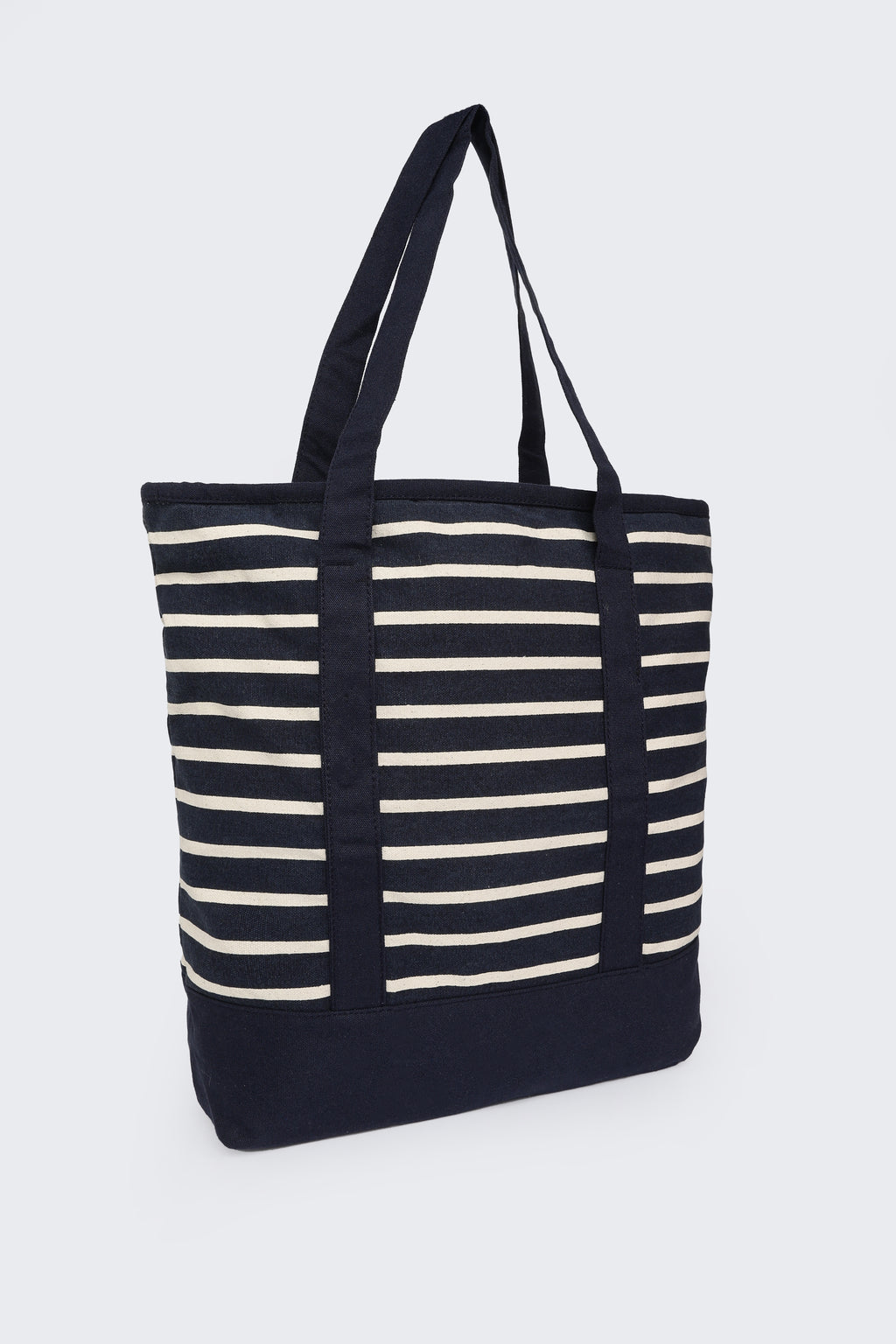 Navy Canvas Tote Bag for Women - Image 4