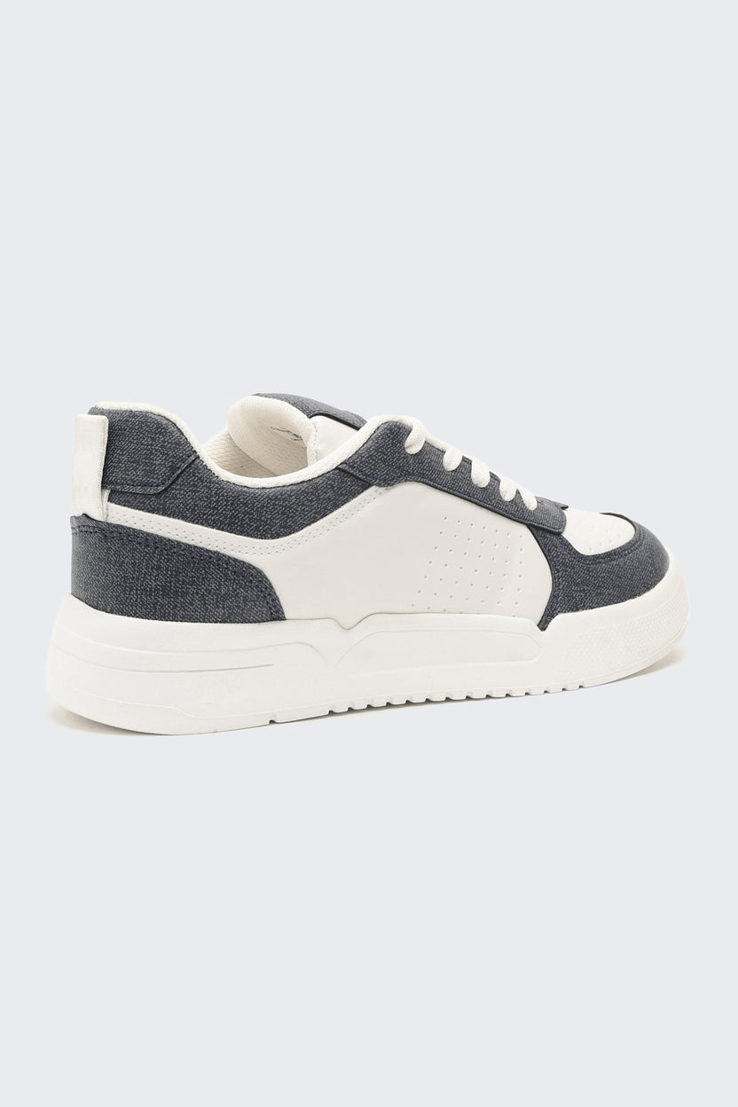 Blue Colourblocked Sneakers for Men - Image 3