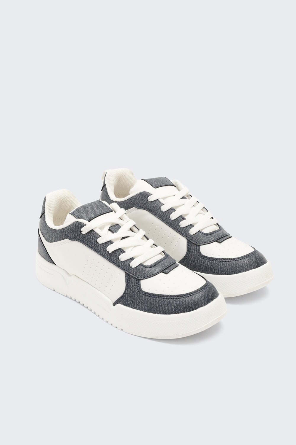 Blue Colourblocked Sneakers for Men - Image 5