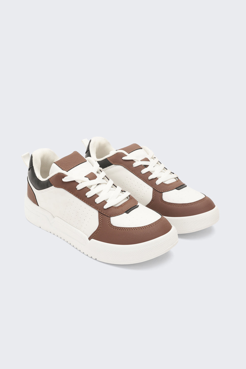 Brown Colourblocked Sneakers for Men - Image 5