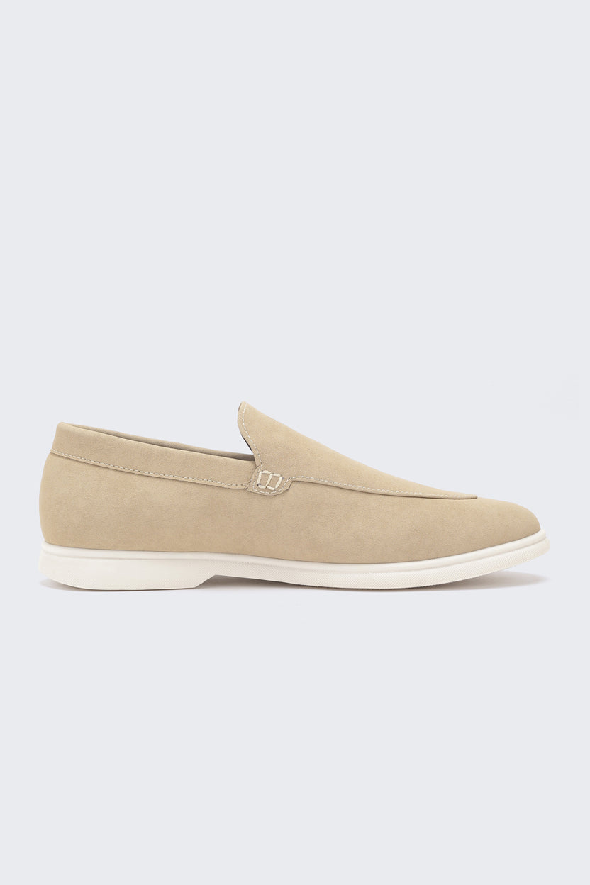 Beige Nubuck Loafer for Men - Image 2