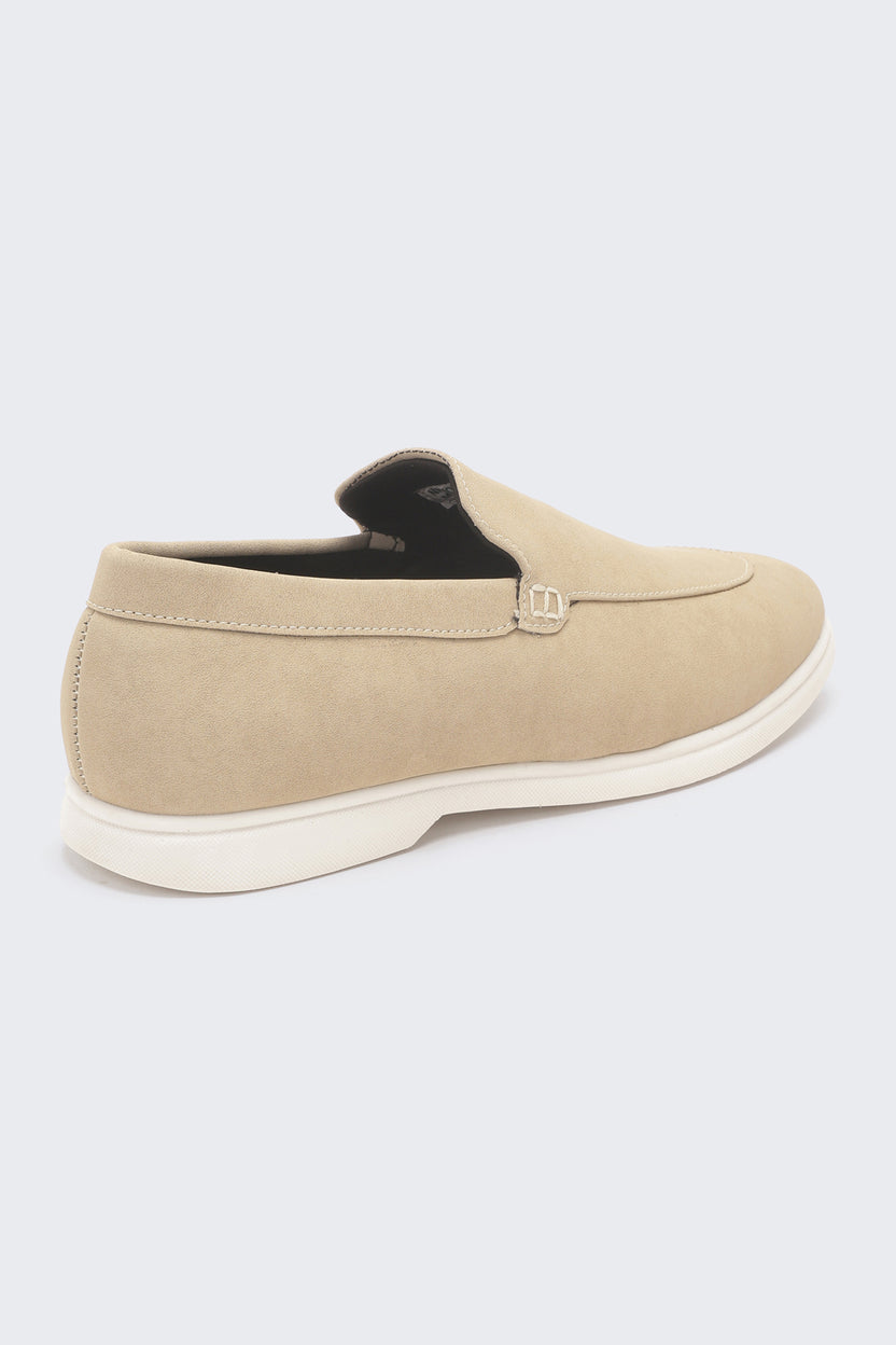 Beige Nubuck Loafer for Men - Image 3