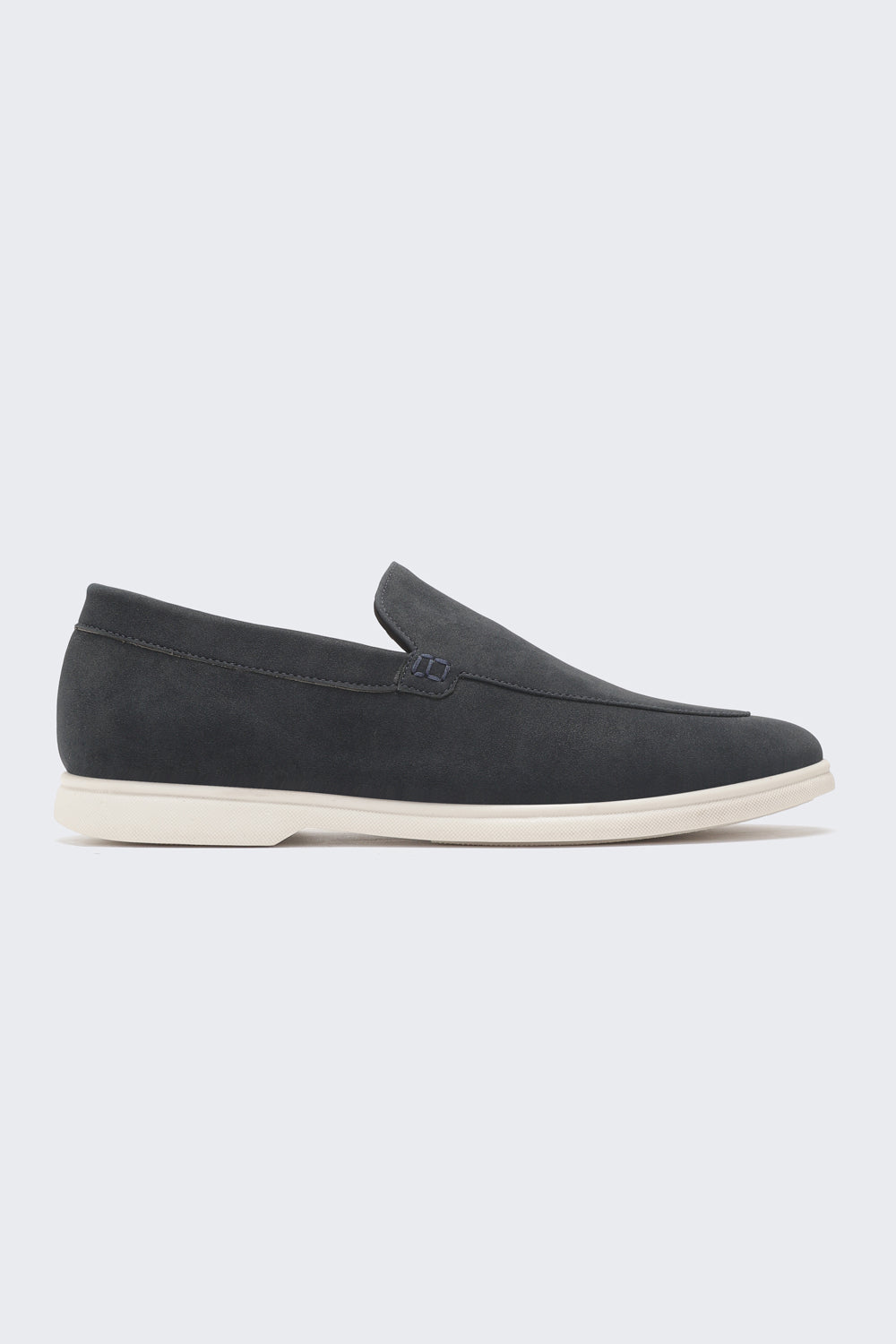 Navy Solid Loafers for Men - Image 2