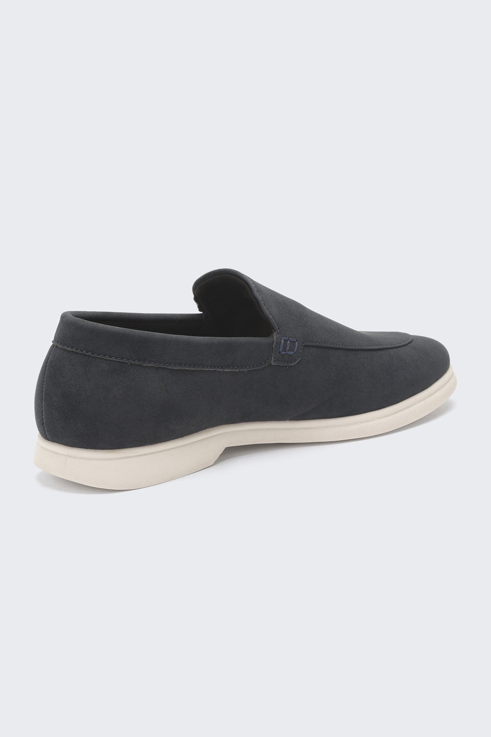 Navy Solid Loafers for Men - Image 3
