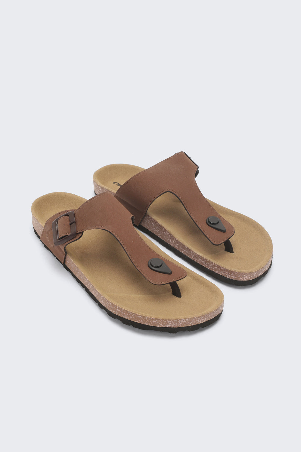 Brown Solid Sandals for Men - Image 5