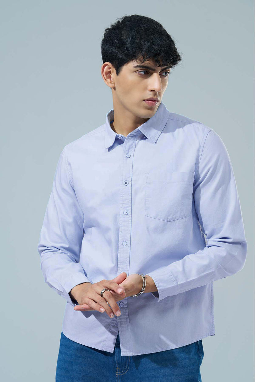 Blue Regular Fit Formal Shirt for Men - Image 2