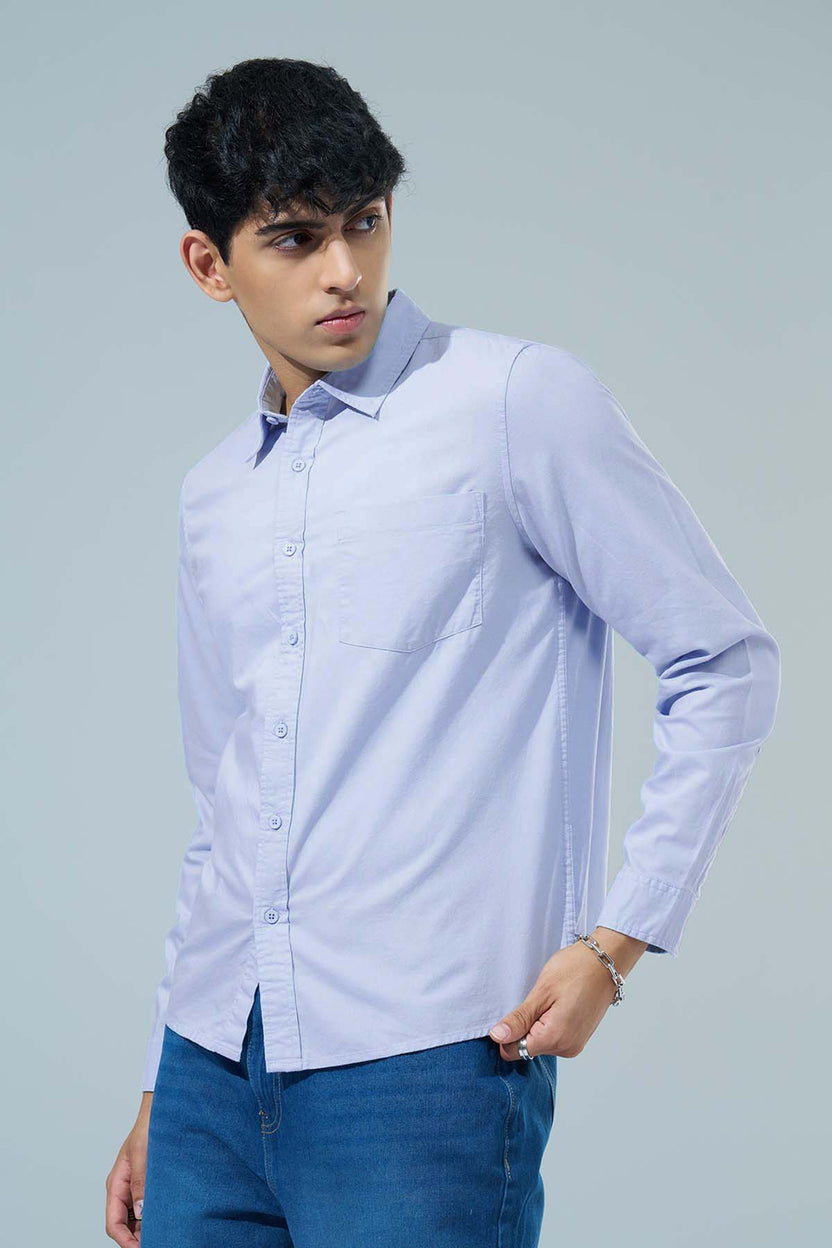 Blue Regular Fit Formal Shirt for Men - Image 4