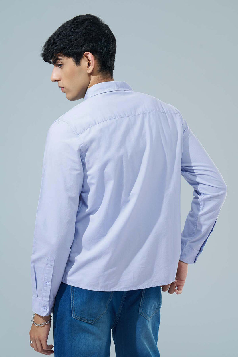 Blue Regular Fit Formal Shirt for Men - Image 5