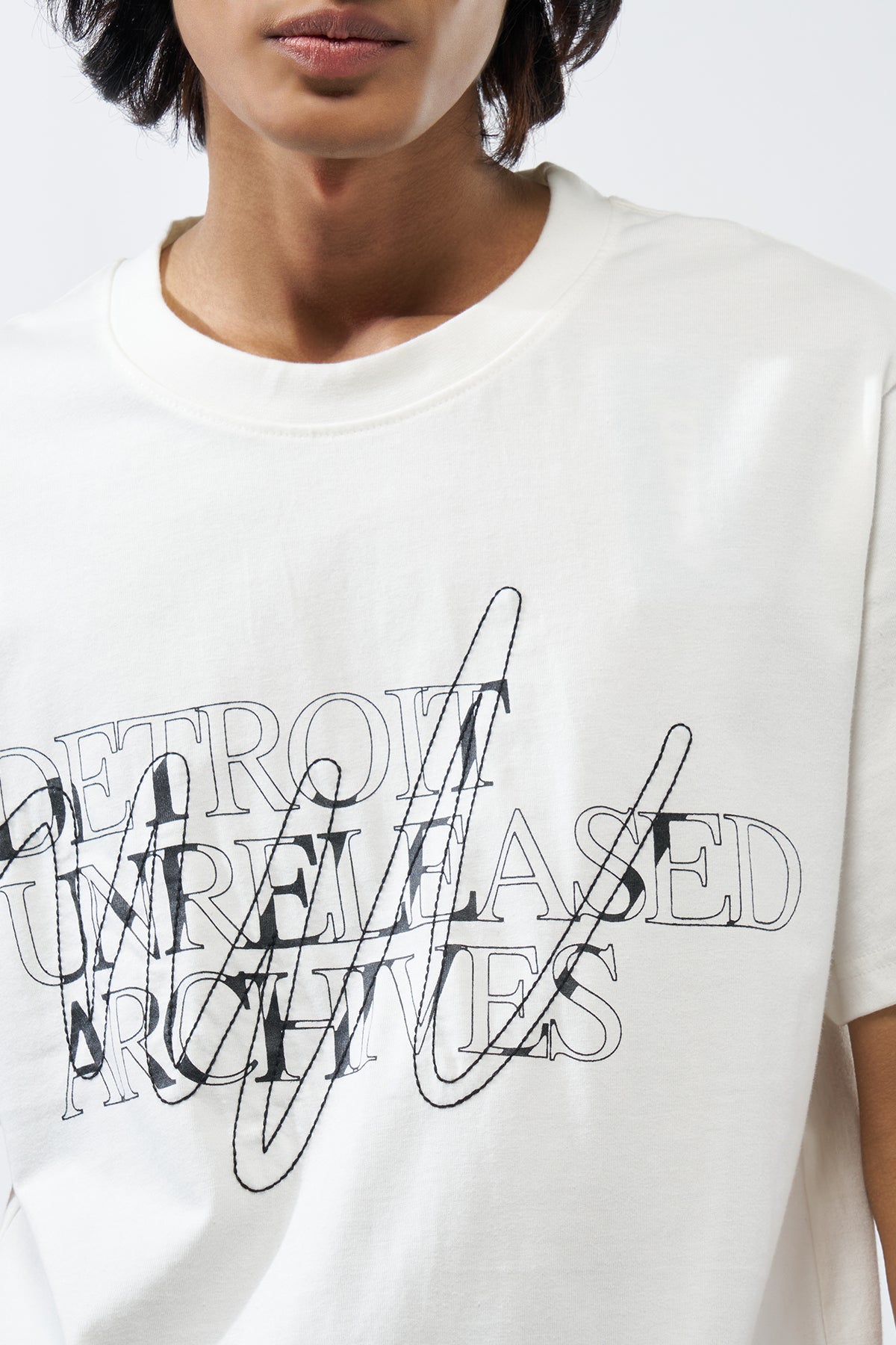 White Printed Regular Fit T-Shirt for Men - Image 3