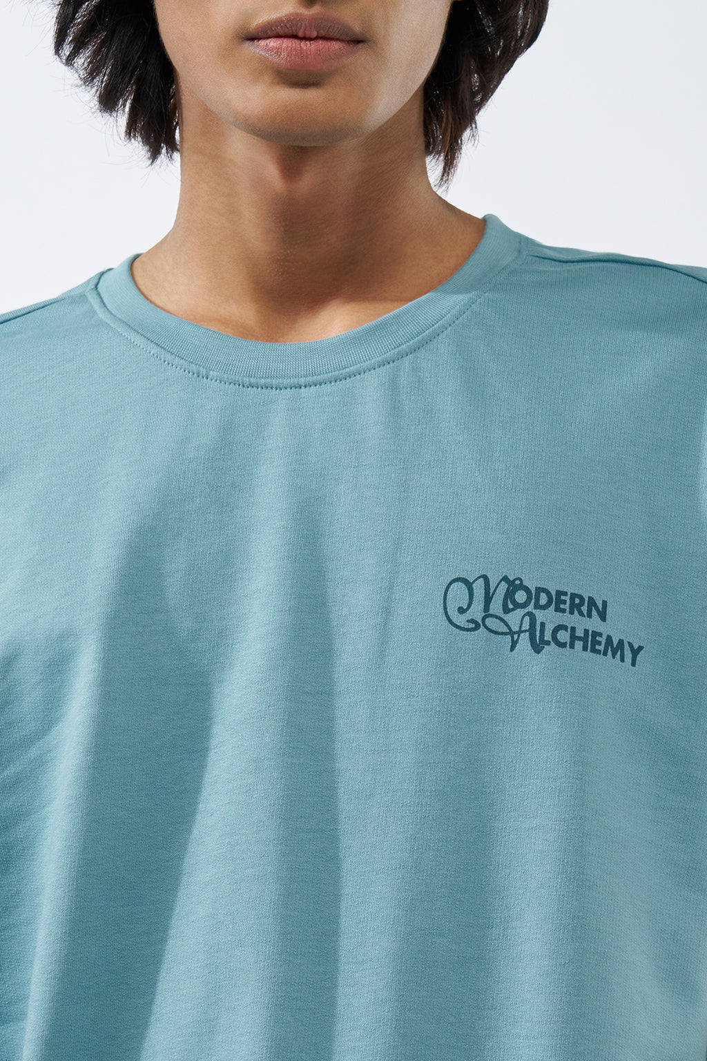 Aqua Graphic Printed Regular Fit T-Shirt for Men - Image 3