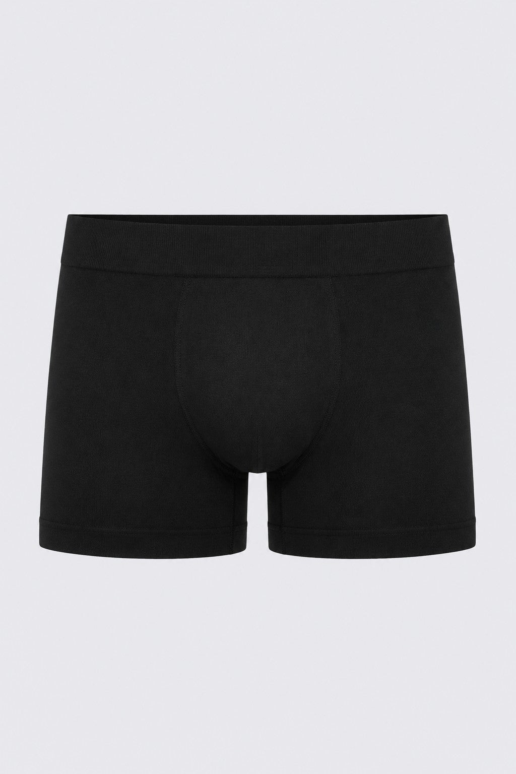 Black Solid Regular Fit Trunks for Men - Image 2