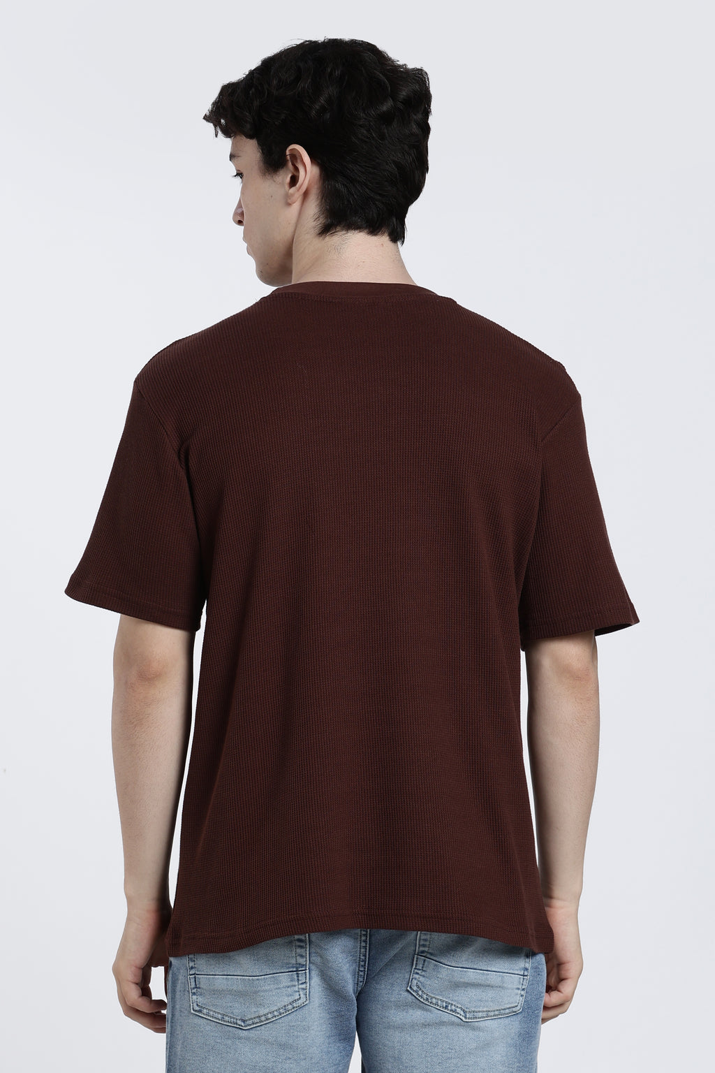 Brown Graphic Regular Fit T-Shirt for Men - Image 5